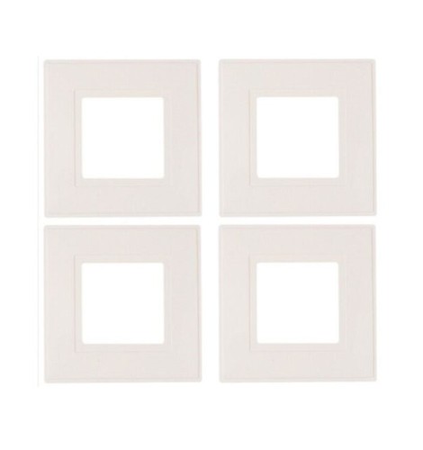 White single finger plates - white,