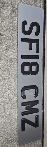 Gel tinted number - 3d, plate