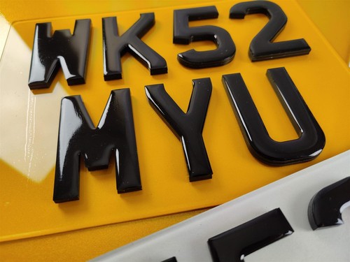 Square 4x4 number plates 11x8 - 4x4,