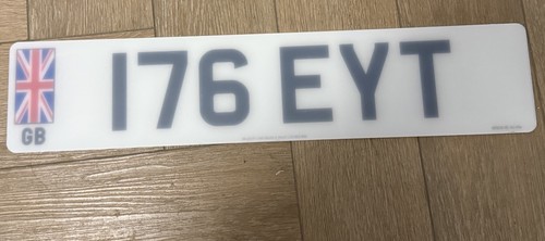 Front single number plate - front,