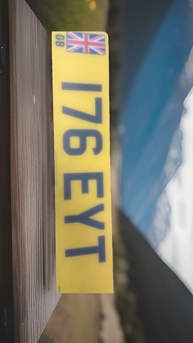Rear single number plate - rear,