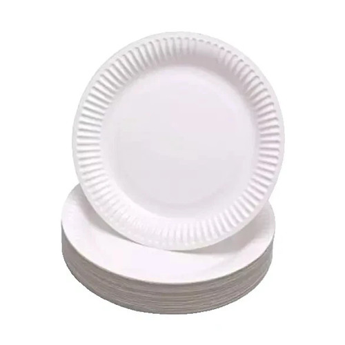 Paper plates heavy duty white - plates,