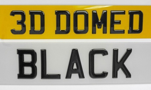 Gel number plates domed - gel,