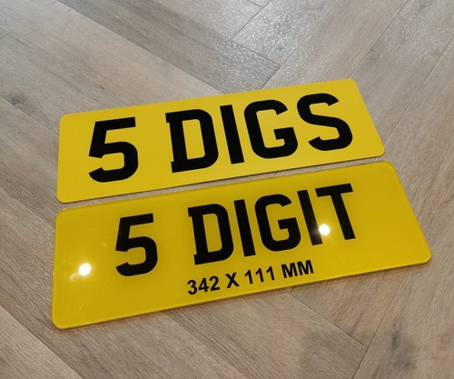Short numberplates 5 digit - ,