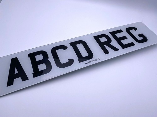 Number plate single front - number,