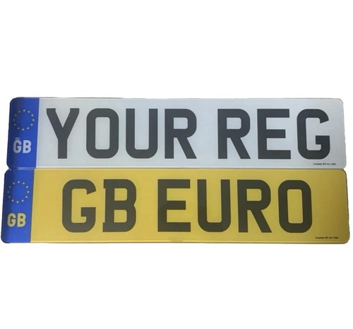 Standard number plate - uk,