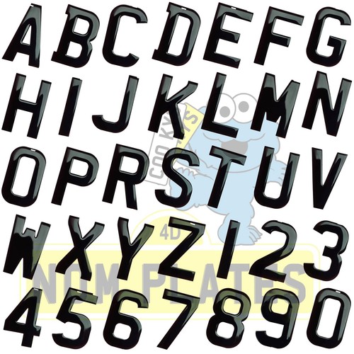 3d number plate - number,