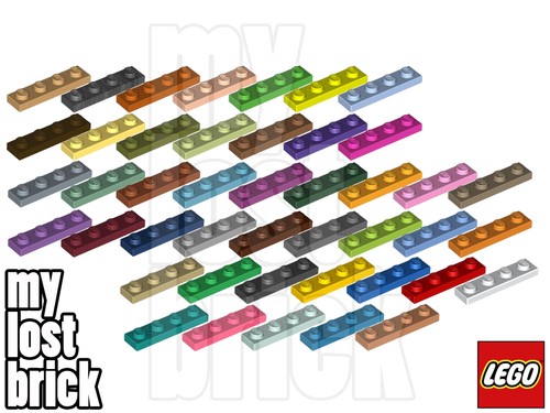 Lego part 3710 plates 1x4 - -,