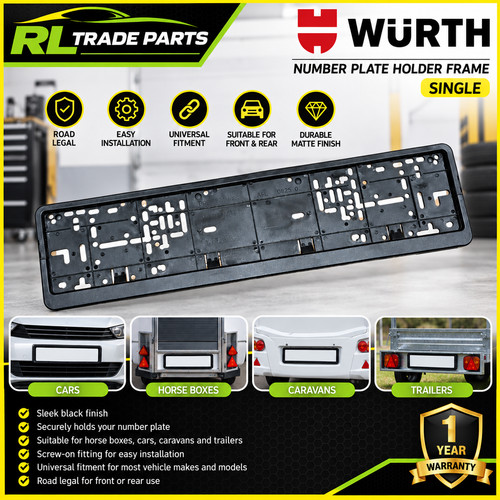 Number plate holder - holder, wurth