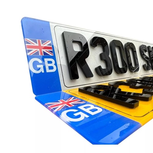 Number plates single - plates, single/pair
